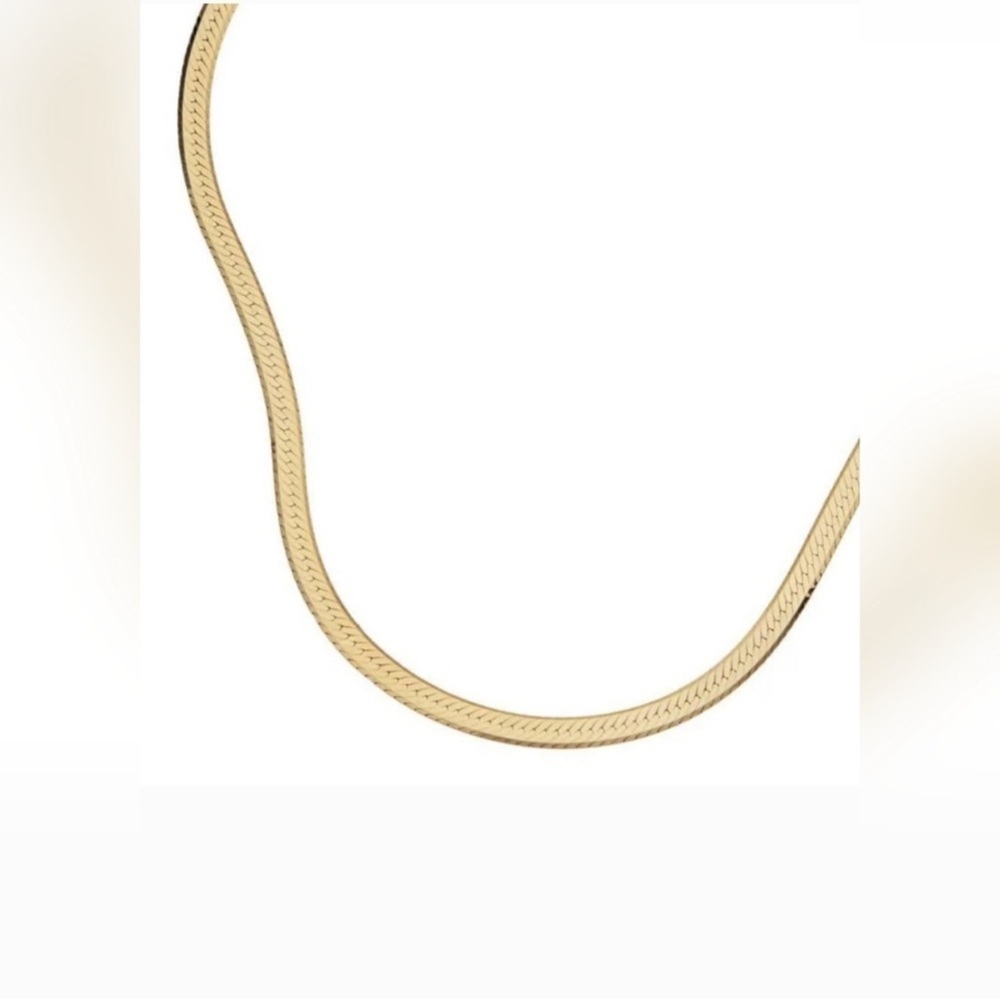 NIB Jennifer Zeuner Karli Necklace 14K yellow gold plated gold vermeil NEW - Picture 8 of 11